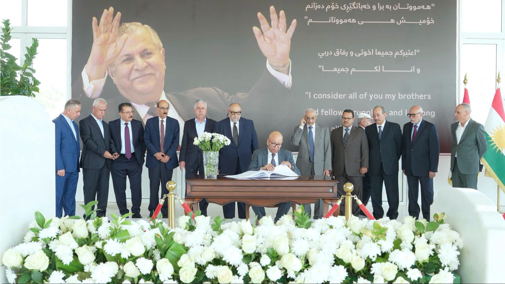 وفد مصري: الرئيس مام جلال كان رمزًا للسلام والتقارب بين الشعبين الكوردي والمصري